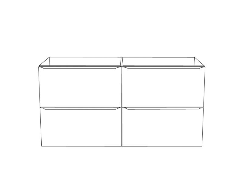 Szafka pod umywalkę GoodHome Imandra wisząca 120 cm biała