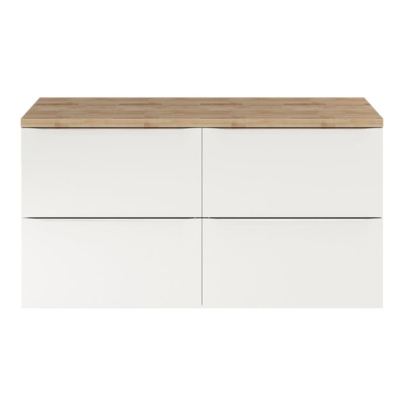 Szafka pod umywalkę GoodHome Imandra wisząca 120 cm biała