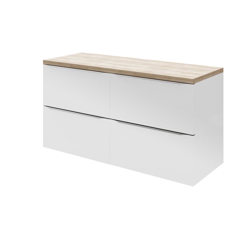 Szafka pod umywalkę GoodHome Imandra wisząca 120 cm biała