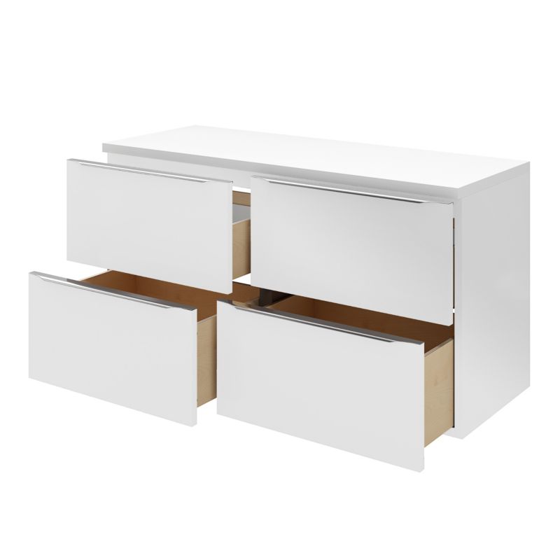 Szafka pod umywalkę GoodHome Imandra wisząca 120 cm biała