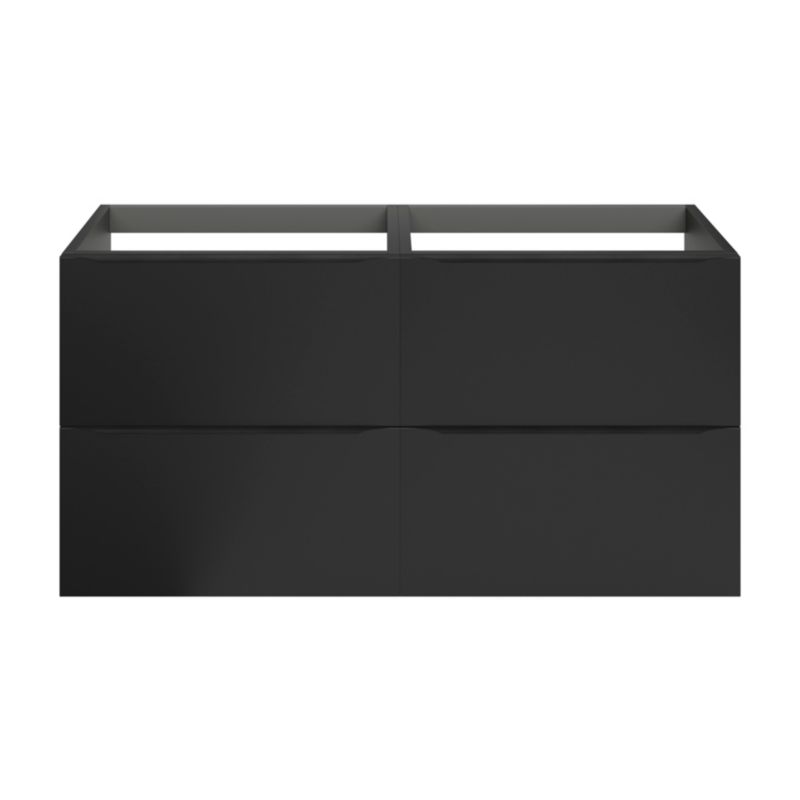 Szafka pod umywalkę GoodHome Imandra wisząca 120 cm czarny mat