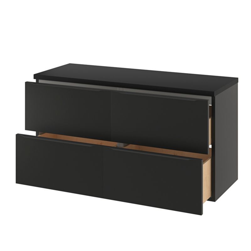 Szafka pod umywalkę GoodHome Imandra wisząca 120 cm czarny mat