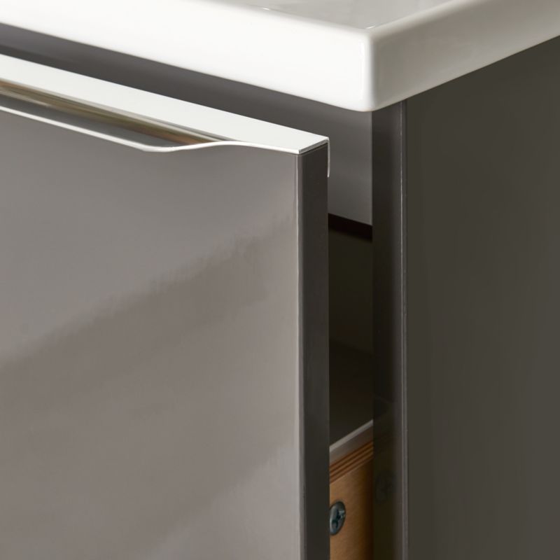 Szafka pod umywalkę GoodHome Imandra wisząca 60 cm antracyt