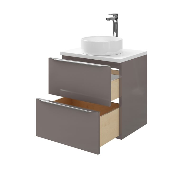 Szafka pod umywalkę GoodHome Imandra wisząca 60 cm antracyt