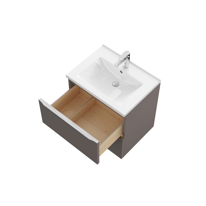 Szafka pod umywalkę GoodHome Imandra wisząca 60 cm antracyt