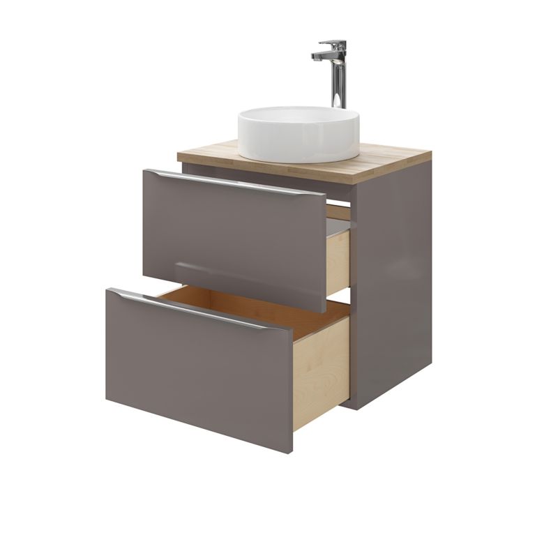 Szafka pod umywalkę GoodHome Imandra wisząca 60 cm antracyt