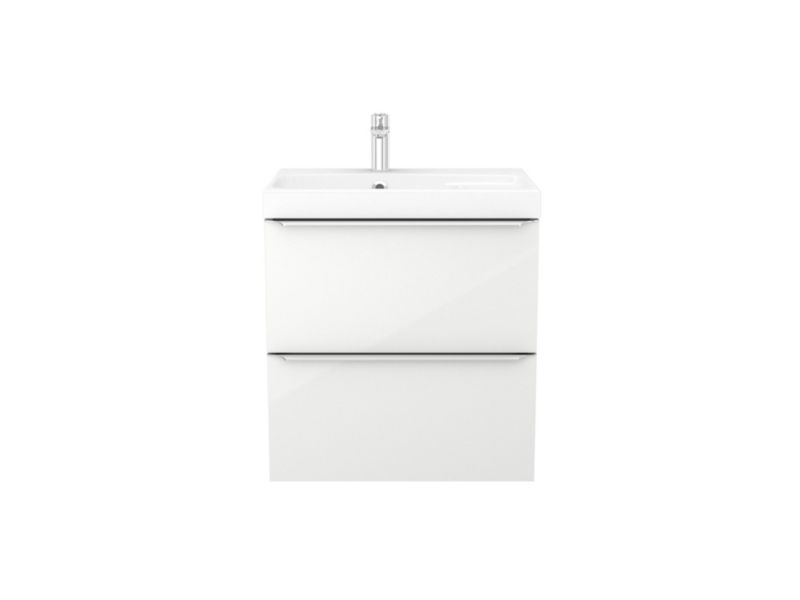 Szafka pod umywalkę GoodHome Imandra wisząca 60 cm biała