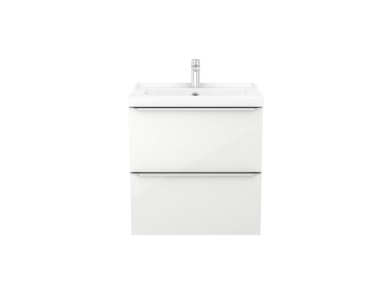 Szafka pod umywalkę GoodHome Imandra wisząca 60 cm biała