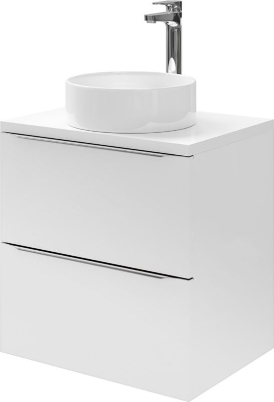 Szafka pod umywalkę GoodHome Imandra wisząca 60 cm biała