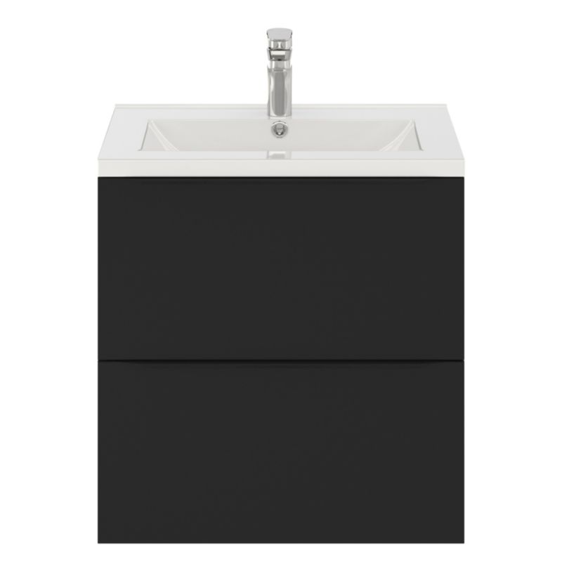 Szafka pod umywalkę GoodHome Imandra wisząca 60 cm czarny mat