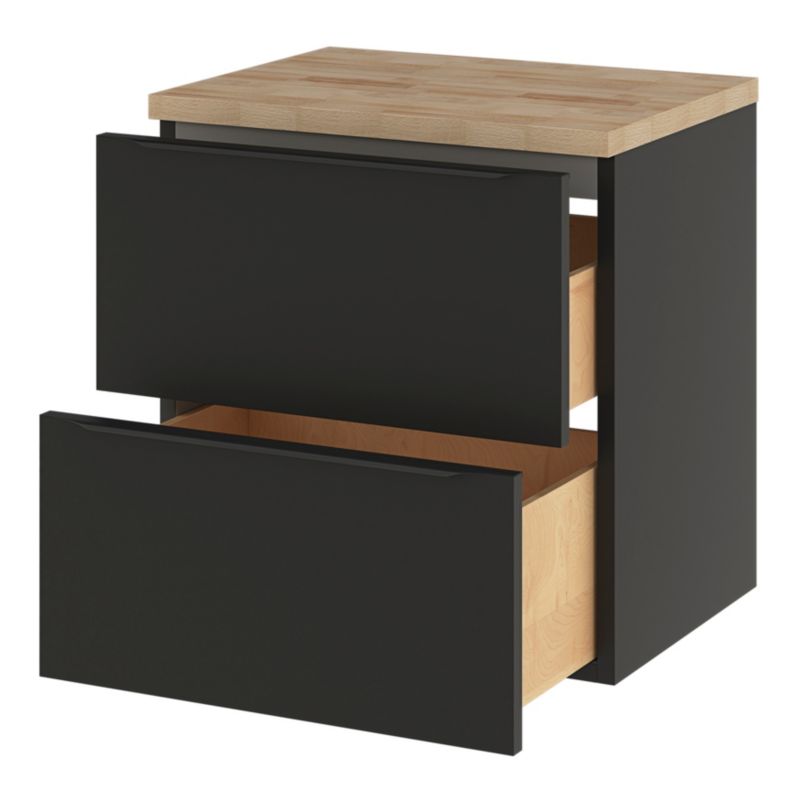 Szafka pod umywalkę GoodHome Imandra wisząca 60 cm czarny mat