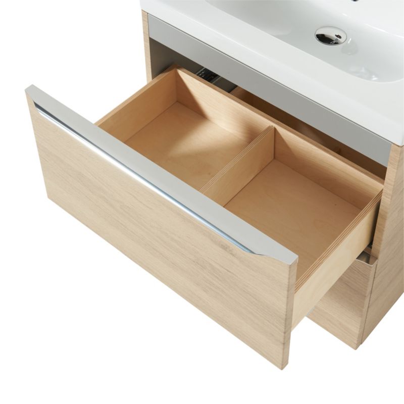 Szafka pod umywalkę GoodHome Imandra wisząca 60 cm dąb