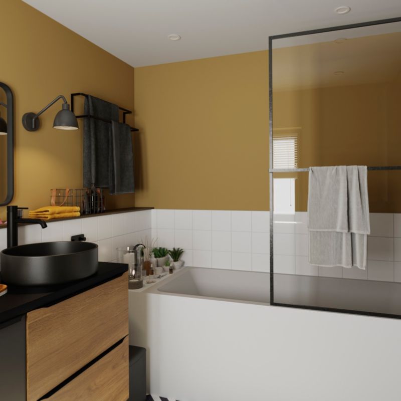 Szafka pod umywalkę Goodhome Imandra wisząca 60 cm orzech