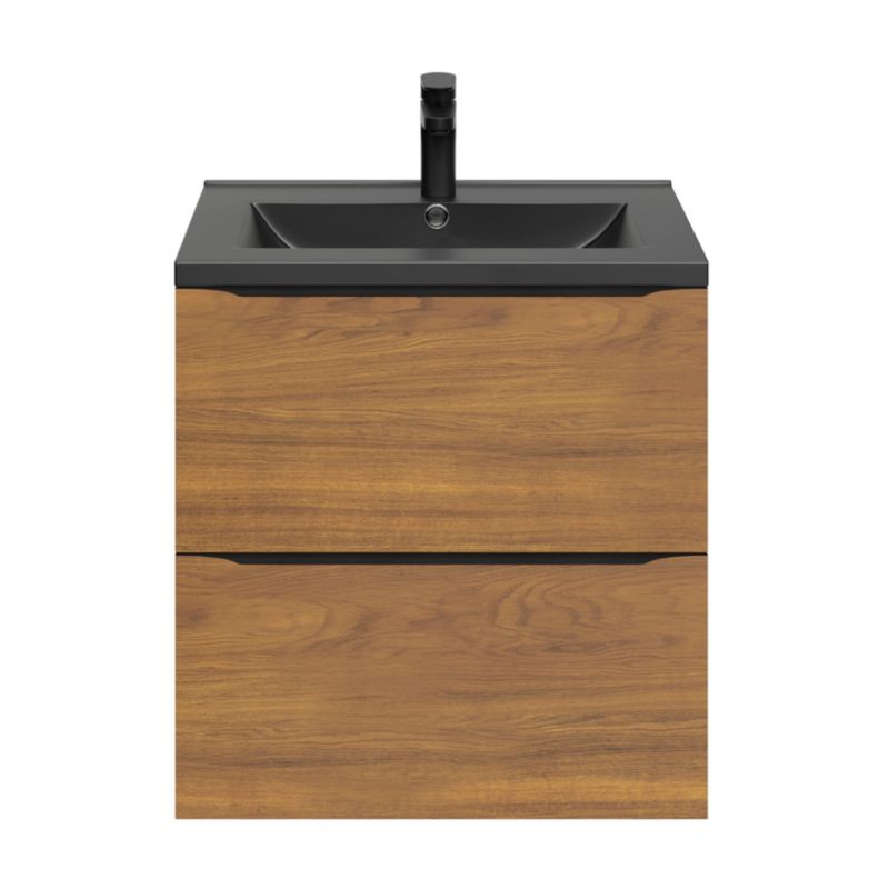 Szafka pod umywalkę Goodhome Imandra wisząca 60 cm orzech
