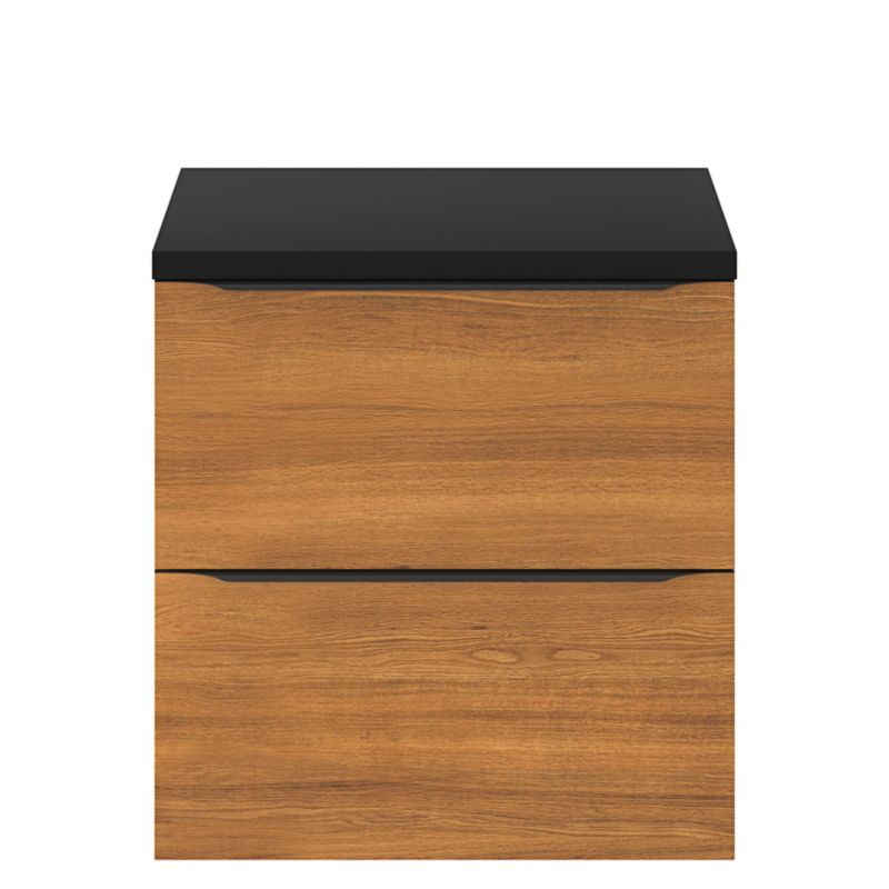 Szafka pod umywalkę Goodhome Imandra wisząca 60 cm orzech