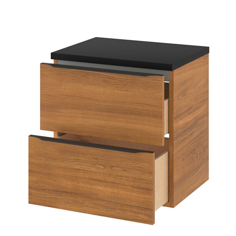 Szafka pod umywalkę Goodhome Imandra wisząca 60 cm orzech