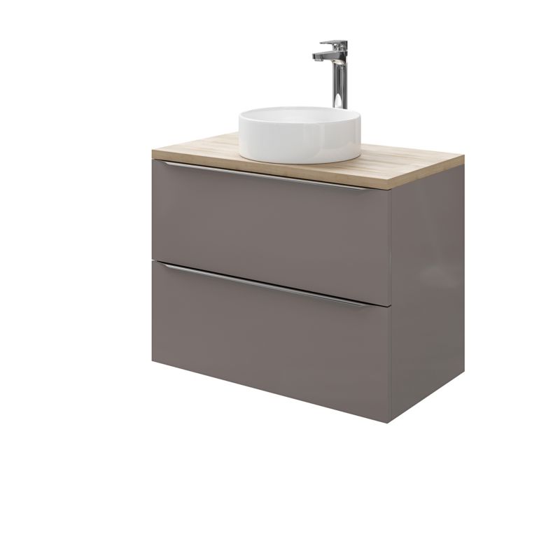 Szafka pod umywalkę GoodHome Imandra wisząca 80 cm antracyt