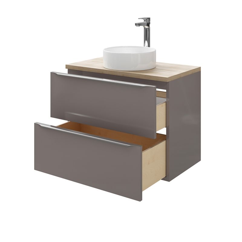 Szafka pod umywalkę GoodHome Imandra wisząca 80 cm antracyt