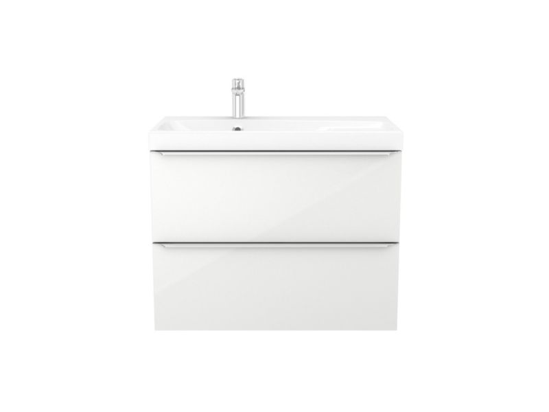 Szafka pod umywalkę GoodHome Imandra wisząca 80 cm biała