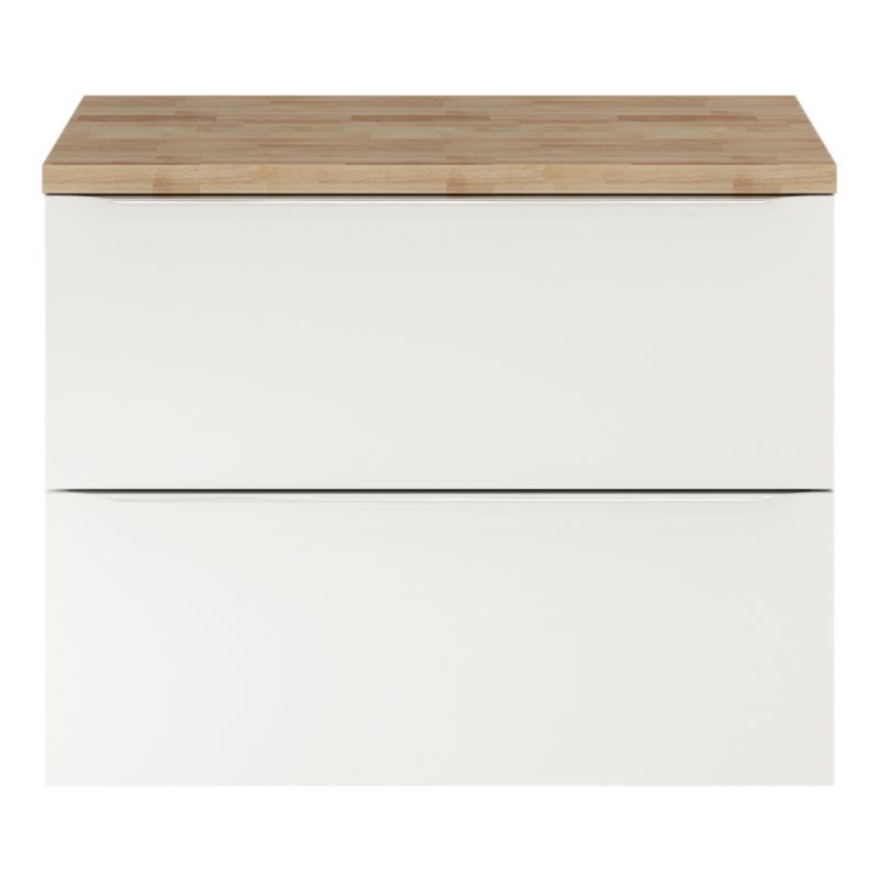 Szafka pod umywalkę GoodHome Imandra wisząca 80 cm biała