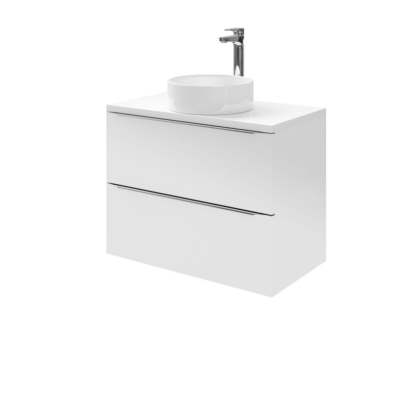 Szafka pod umywalkę GoodHome Imandra wisząca 80 cm biała