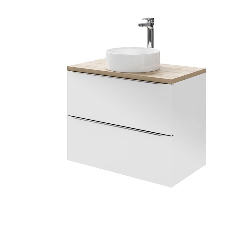 Szafka pod umywalkę GoodHome Imandra wisząca 80 cm biała