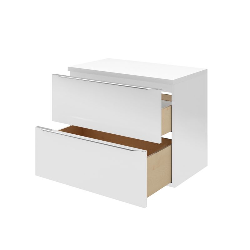 Szafka pod umywalkę GoodHome Imandra wisząca 80 cm biała