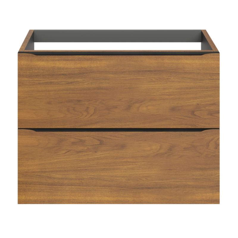 Szafka pod umywalkę GoodHome Imandra wisząca 80 cm orzech