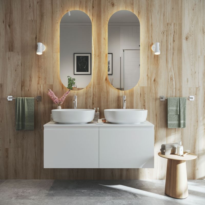 Szafka pod umywalkę GoodHome Levanna 120 cm biała