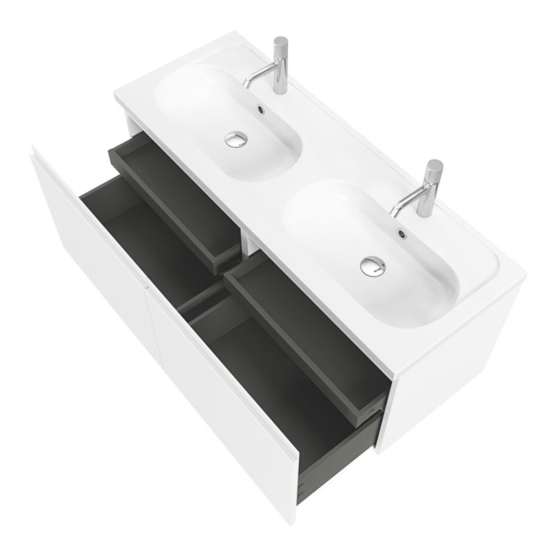 Szafka pod umywalkę GoodHome Levanna 120 cm biała