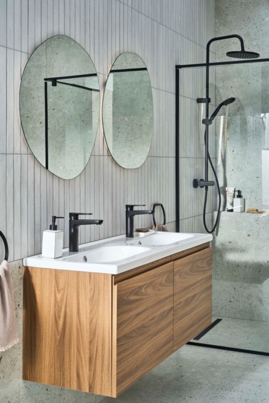 Szafka pod umywalkę GoodHome Levanna 120 cm orzech