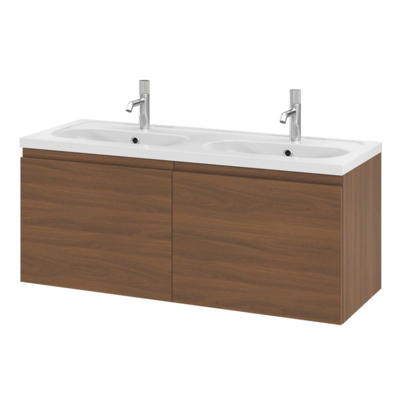 Szafka pod umywalkę GoodHome Levanna 120 cm orzech