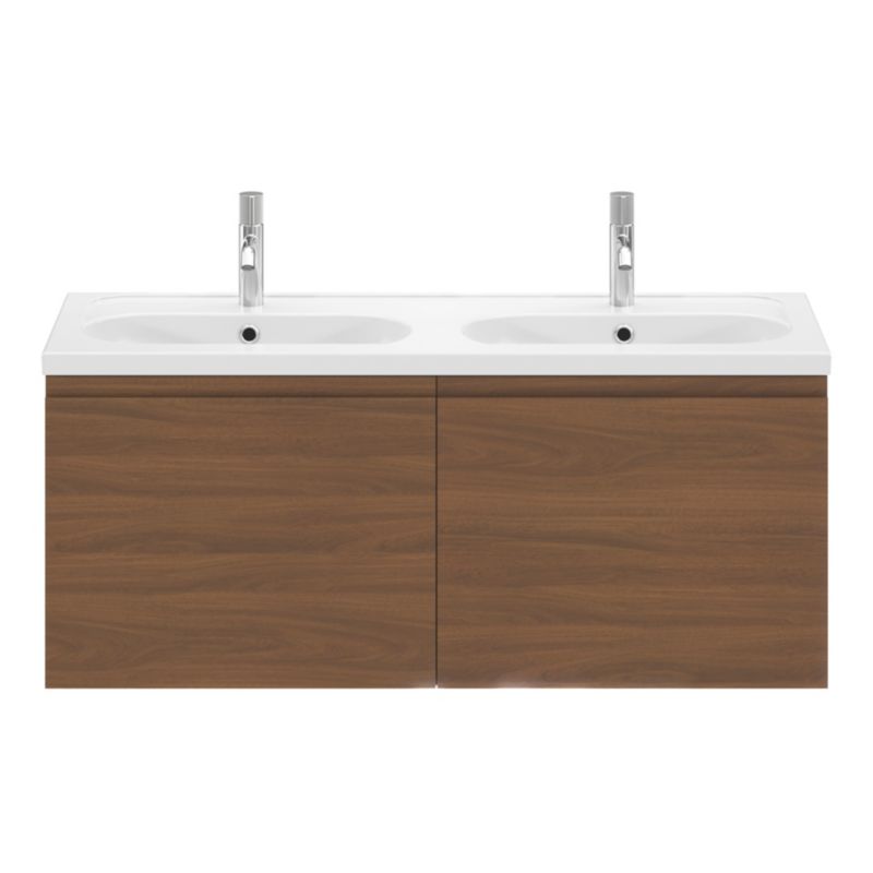 Szafka pod umywalkę GoodHome Levanna 120 cm orzech
