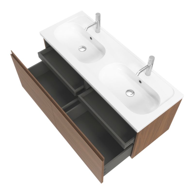 Szafka pod umywalkę GoodHome Levanna 120 cm orzech
