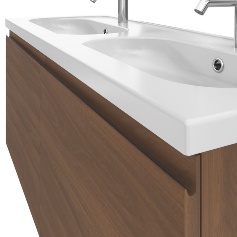 Szafka pod umywalkę GoodHome Levanna 120 cm orzech