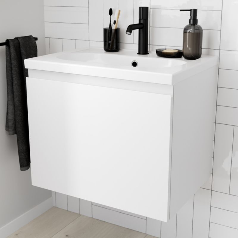 Szafka pod umywalkę GoodHome Levanna 60 cm biała
