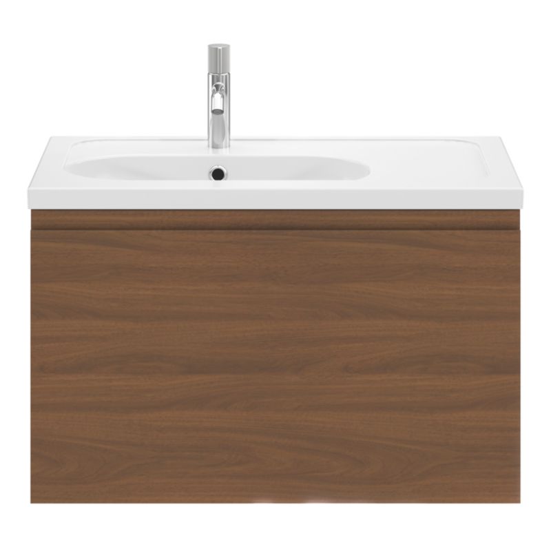 Szafka pod umywalkę GoodHome Levanna 80 cm orzech