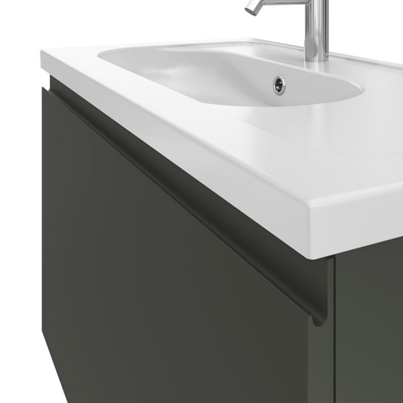Szafka pod umywalkę GoodHome Levanna 80 cm szara