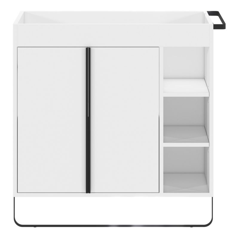 Szafka pod umywalkę GoodHome Maza stojąca 80 x 36 cm biała