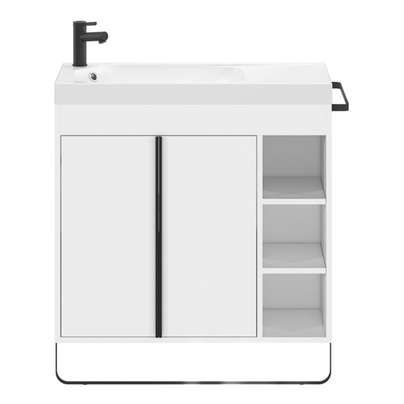 Szafka pod umywalkę GoodHome Maza stojąca 80 x 36 cm biała
