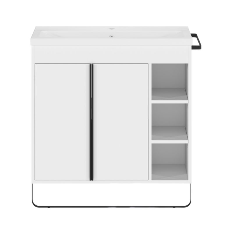 Szafka pod umywalkę GoodHome Maza stojąca 80 x 36 cm biała