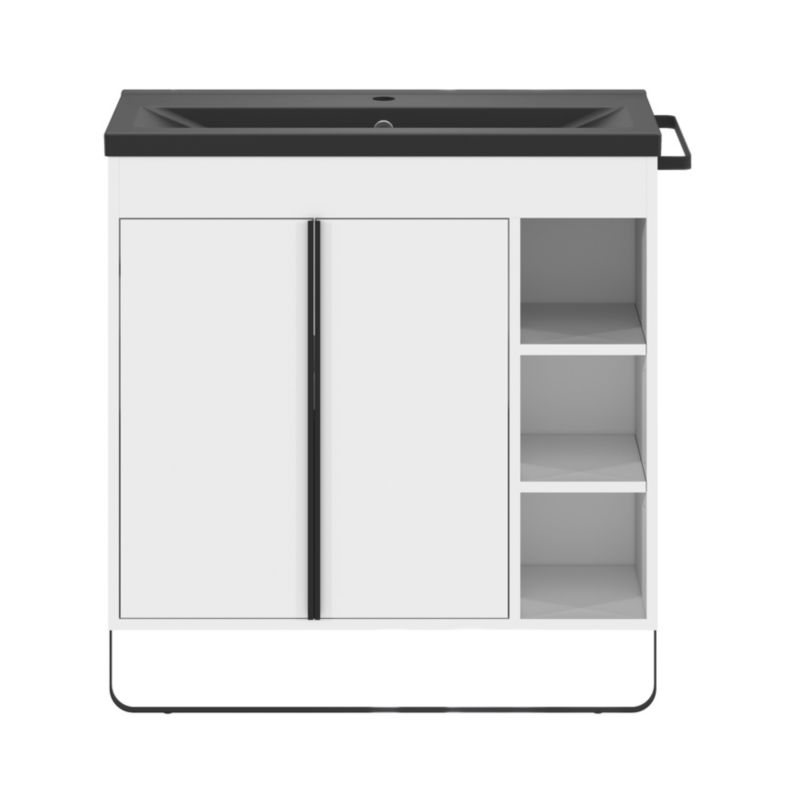 Szafka pod umywalkę GoodHome Maza stojąca 80 x 36 cm biała