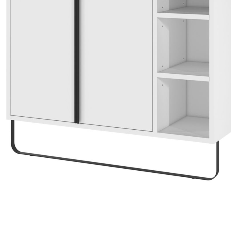 Szafka pod umywalkę GoodHome Maza stojąca 80 x 36 cm biała