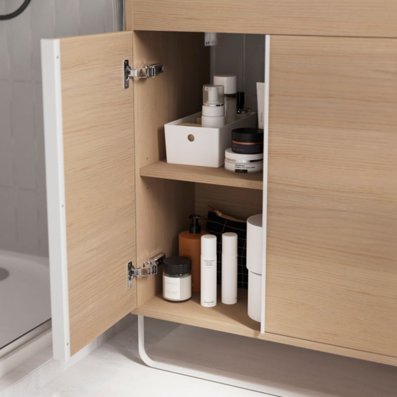 Szafka pod umywalkę GoodHome Maza stojąca 80 x 36 cm dąb