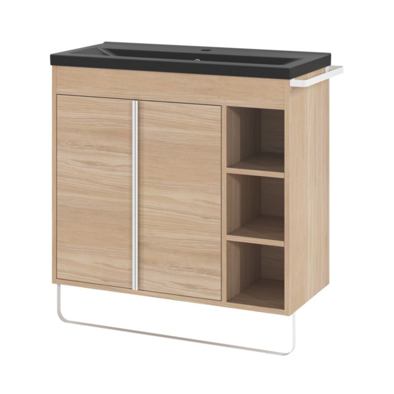 Szafka pod umywalkę GoodHome Maza stojąca 80 x 36 cm dąb