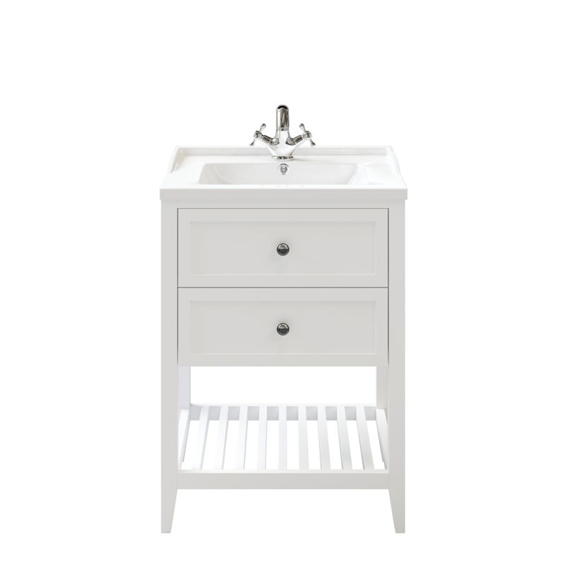 Szafka pod umywalkę GoodHome Perma 60 cm biała