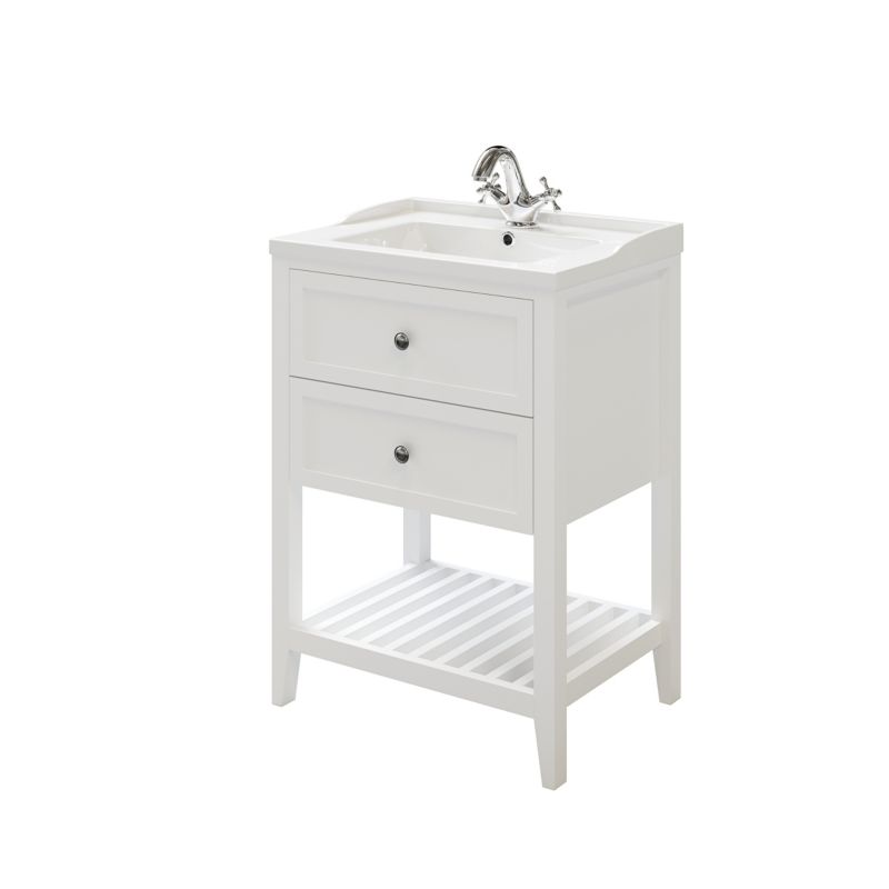 Szafka pod umywalkę GoodHome Perma 60 cm biała