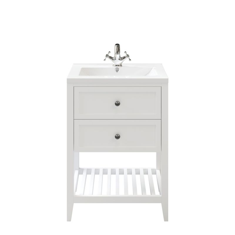 Szafka pod umywalkę GoodHome Perma 60 cm biała