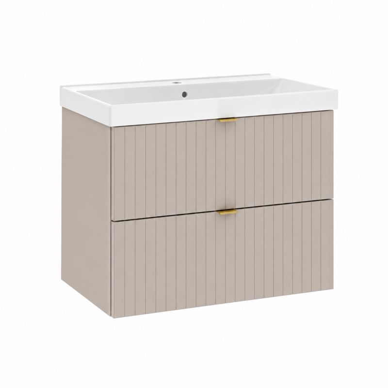 Szafka pod umywalkę Mirano Listrado wisząca 60 cm kaszmir