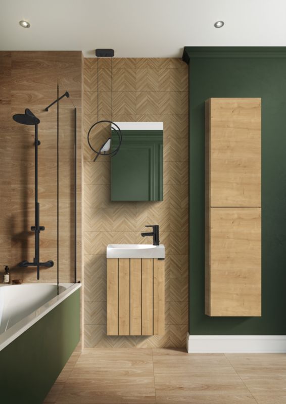 Szafka pod umywalkę Roca Micro 44,5 x 60 x 24,3 cm dąb hamilton